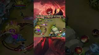 valir best build and emblem tersakit mlbb - Raden Zhytter