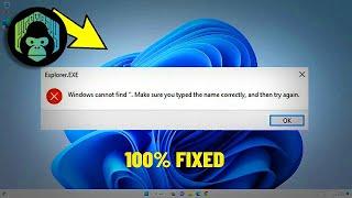 [SOLVED] Windows cannot find Make sure you typed the name correctly [Fix]