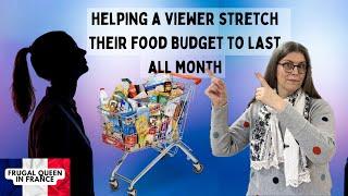 Helping a viewer stretch their food budget to last a month. #frugalityislife #budget #frugal