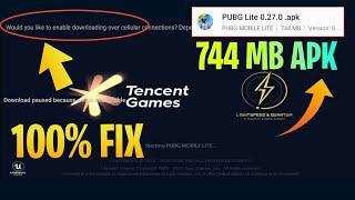 PUBG Lite 0.27.0 | Download Paused Becouse Wifi is Unavailable || Pubg Lite New Update 2024 Today