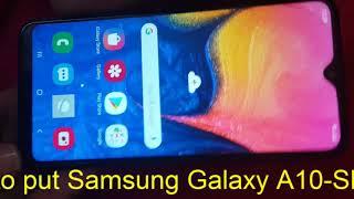 How to put Samsung Galaxy A10 to Download Mode Or Odin Mode Samsung SM A105G /DS