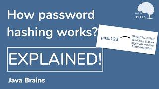 What is password hashing really about - Java Brains