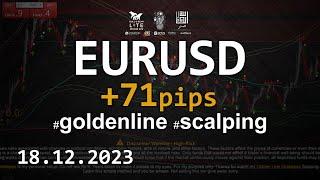 Live Late Night Scalping Golden Line EURUSD 18.12.23