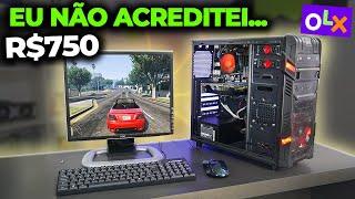 ACHEI UM PC GAMER COMPLETO POR R$750 NA OLX! FUNCIONOU? OLHA COMO CHEGOU!