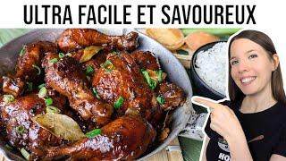 Poulet Adobo (Recette Philippine) TRÈS FACILE - HOP DANS LE WOK