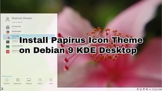 Install Papirus Icon Theme on Debian 9 KDE 5.8.4 Desktop