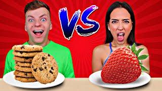 HEALTHY VS JUNK FOOD CHALLENGE | Cringe Fam