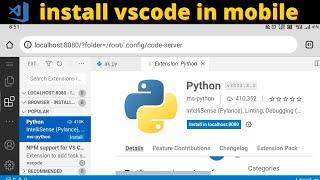 How to Install VS Code on Android | visual studio code termux | VS Code on Android