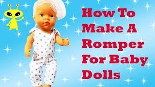  How to sew a Baby Doll Romper DIY Cute Clothes Easy