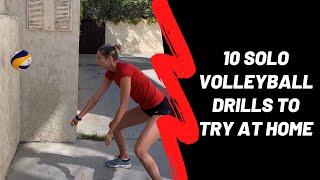 10 Solo Volleyball Drills To Try At Home