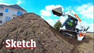 Testing Bobcats new Tracked skid steer