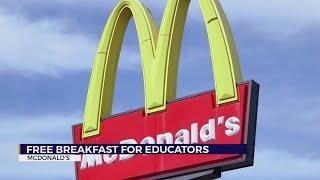 McDonald’s giving away free breakfast to teachers, school staff as a thank you