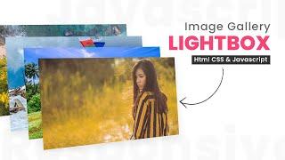 Responsive Image Pop Up Using CSS & Javascript | Image Gallery Lightbox Tutorial