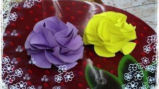 как сделать бумажный цветок. how to make a paper flower