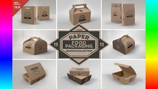 Mockup Design: VOL.13 Food Box Packaging Mockups