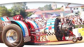 Roude Léiw Junior mit Sternmotor  ► Tractor Pulling - Krumbach 2022