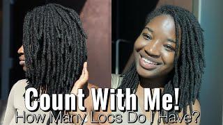 COUNTING MY LOCS! | HOW MANY LOCS DO I HAVE ?!?  | #KUWC