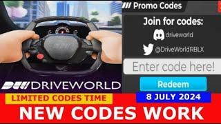 *NEW CODES* Drive World ️ Racing & Drifting ROBLOX | JULY 8, 2024