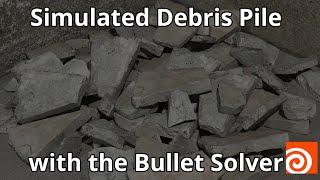 Simulate a Debris Pile Using the Bullet Solver in Houdini