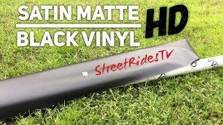 VVIVID MATTE SATIN BLACK VINYL WRAP VIVVID Vinyl Wraps Close Up Look VIVVID Vinyls Review