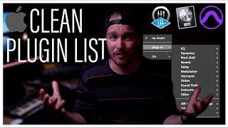 How to CLEAN UP your plugin list in Pro Tools, Logic and the UA Console - Hide your unused plugins