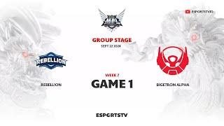 Rebellion vs Bigetron Alpha GAME 1 MPL ID S14 | BTR VS RBL ESPORTSTV