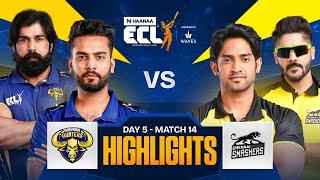 Elvish's Haryanvi Hunters Defeated | Thugesh Picks 4-Wickets | Match 14 - Highlights | ECLT10