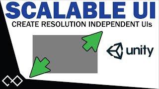 Scalable UI Tutorial - Create Menus For Any Resolution in Unity | Scalable Canvas Settings in Unity