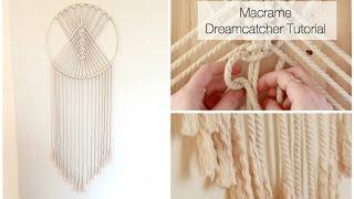 How To Make A Macrame Wall Hanging Dreamcatcher Tutorial