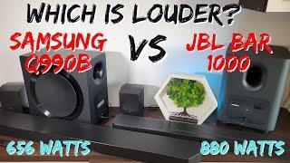 Which is LOUDER? JBL BAR 1000 VS Samsung Q990B - DECIBEL TEST