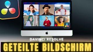 Wie man in Davinci Resolve 18 eine geteilte Bildschirmdarstellung erstellt | Tutorial