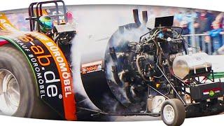 Radial enginge Curtiss Wright tractor puller runs on methanol  ► Team Boomerang