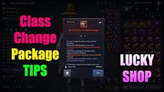 Black Desert Mobile Class Change Package TIPS & Lucky Shop