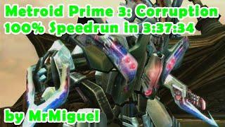 Metroid Prime 3: Corruption - 100% Speedrun (3:37:34) [World Record]