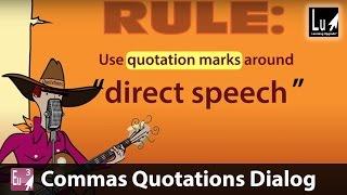 Commas Quotations Dialog Song – Learn Grammar – Learning Upgrade App