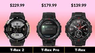 Amazfit T-Rex 2 VS Amazfit T-Rex Pro vs Amazfit T-Rex || SmartWatch 2022: Specs, Price, and Cons