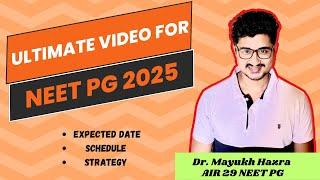 NEET PG 2025 PREPARATION STRATEGY VIDEO | Don't Miss This !!  #neetpg #nbe