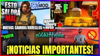 NOTICIAS GTA5 Online! CAYO PARCHEADO! NUEVA ACTUALIZACION, TRAJE NOOSE DISPONIBLE, MES GTA+ y MÁS!