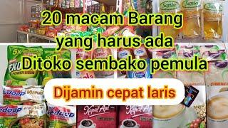 Barang yang harus ada di toko sembako pomula#warungsembako