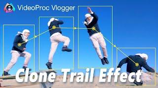 FREEZE FRAME Clone Trail Effect | The Easiest Tutorial | FREE VideoProc Vlogger