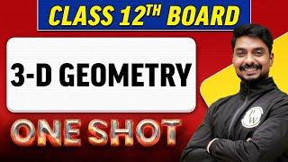 3-D GEOMETRY | Complete Chapter in 1 Shot | Class 12th Board-NCERT