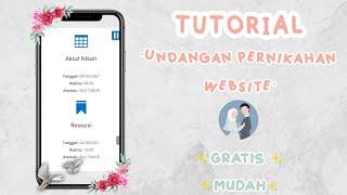 Tutorial Undangan Pernikahan Website Menggunakan HP | GRATIS & MUDAH