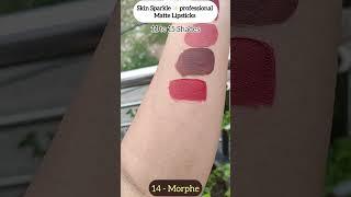 Skin Sparkle  professional matte Lipstick.. non sticky and non transfer .. Buy now : 6280626015