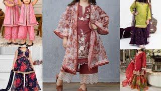 New home made Branded dress designs for 3 to 14 year baby girl||Baby girl dress designs for eid 2025