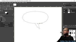 GIMP tutorial - creating a speech bubble in two ways