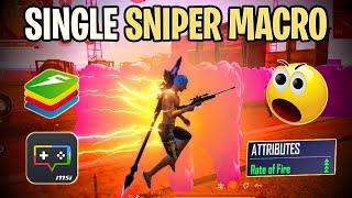 Single awm no reload macro bluestacks | Bluestacks awm macro setting | Macro awm free fire pc