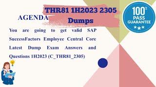 SAP SuccessFactors Employee Central Valid THR81_2305 1H2023 Dumps | SF-EC  Certification Questions