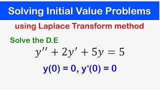 33 - Solving Initial Value Problems using Laplace Transforms method