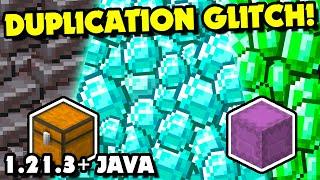 How to do the Best DUPLICATION GLITCH in Minecraft 1.21.3+ Java?! Windows Only | Duplicate Items!