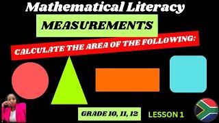 How to calculate area: Mathematical literacy Measurements